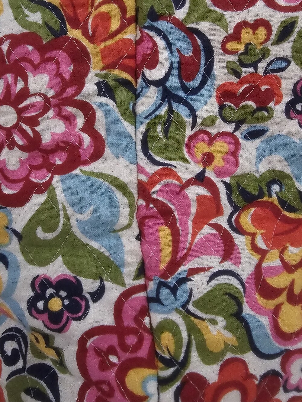 Vera Bradley Hope Garden Tote Bag Vintage Made USA Retired Floral Quilted Bag - Picture 11 of 16